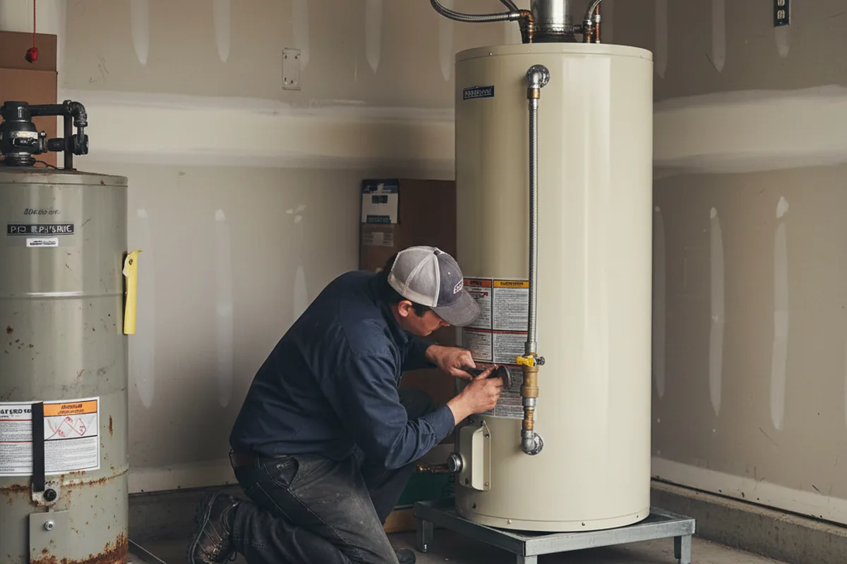 Water heater and shutoff valve replacement in Weeping Water