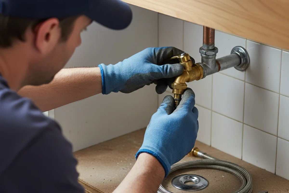 Shutoff valve and fitting work during Repiping in Weeping Water
